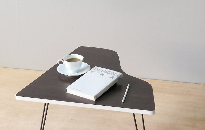 HO MOOD 乐音系列—piano 折叠桌(白边款)。 - 其他家具 - 木头 咖啡色