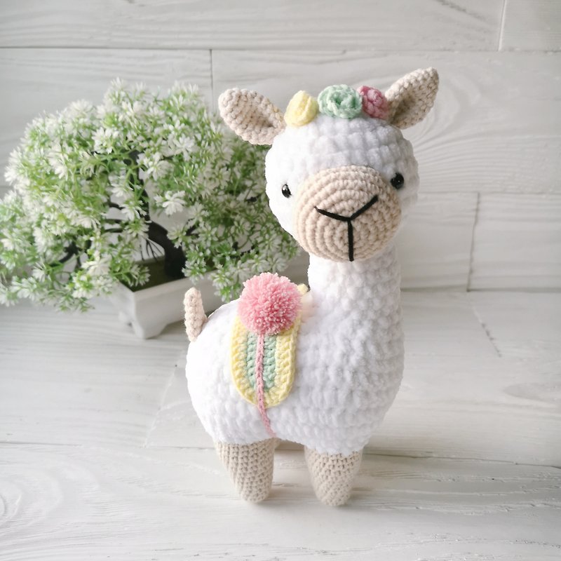 宝宝周岁礼物喇嘛羊驼玩具 个性化礼物 羊驼毛绒玩具 钩针喇嘛 - 玩偶/公仔 - 聚酯纤维 