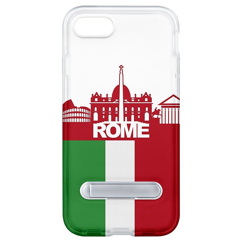 罗马风情 隐藏磁石支架 iPhone X 8 7 6 plus 手机壳 - 手机壳/手机套 - 塑料 白色