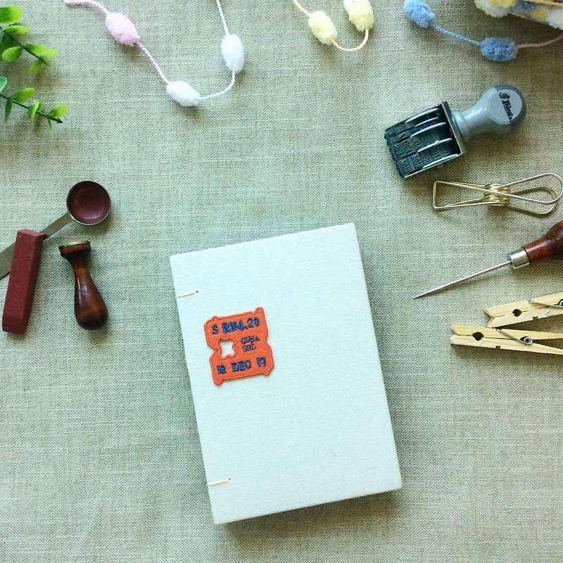 马来西亚系列 白面包标签 手工制本 手缝书 手帐本 - 笔记本/手帐 - 纸 