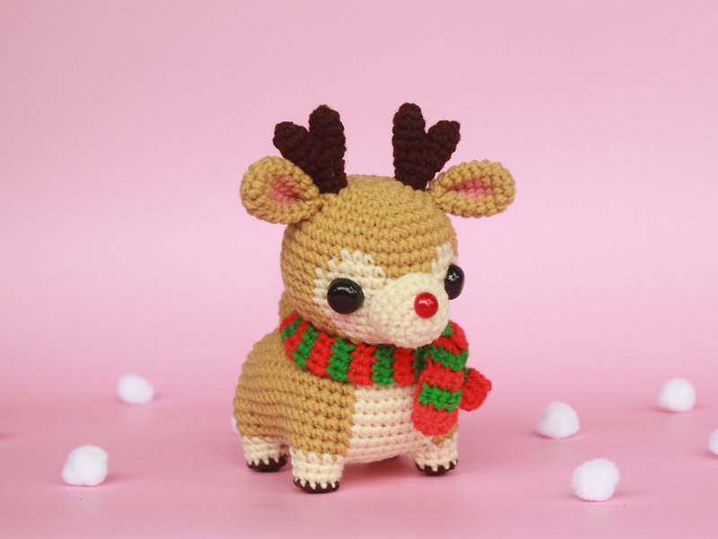 【数码】Digital Download - PDF Amigurumi Crochet Pattern - Big Reindeer Christmas