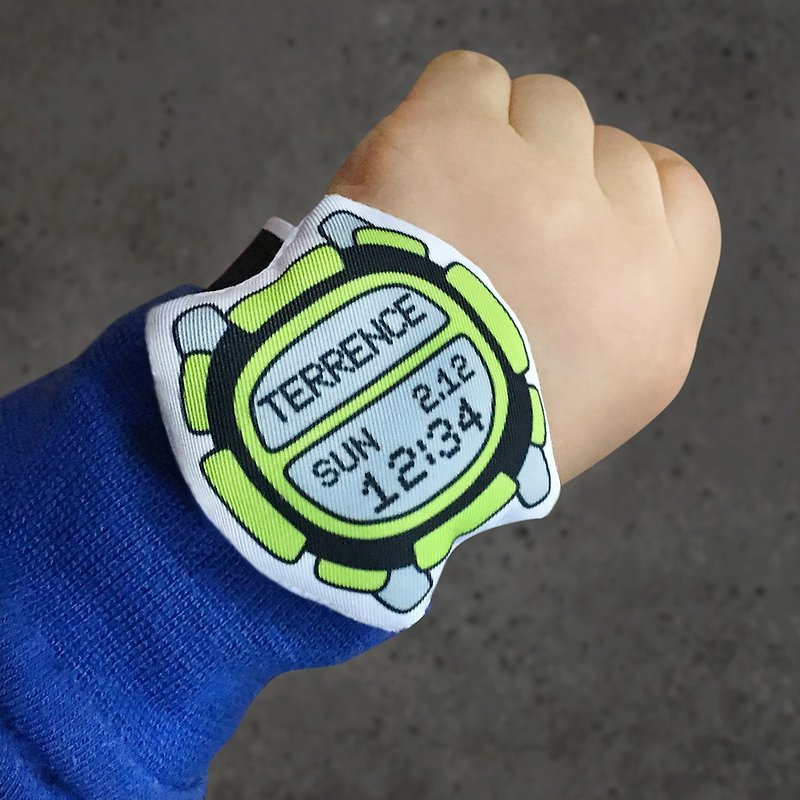 我的第一只运动手表(定制化) (D05A04) - 玩具/玩偶 - 棉．麻 绿色