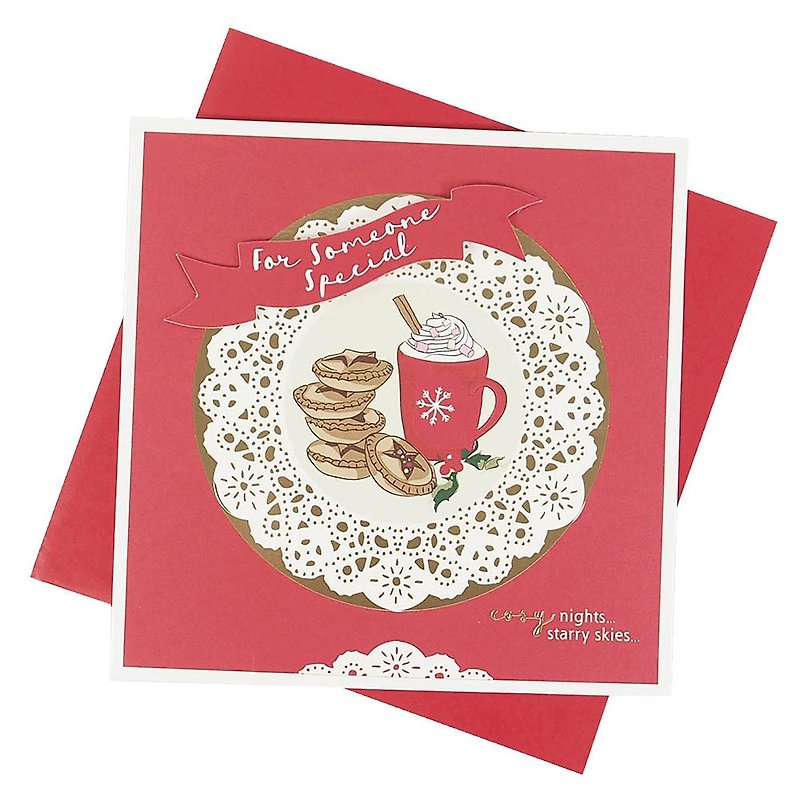 温馨的夜晚 耶诞卡片【Hallmark-卡片 圣诞节系列】 - 卡片/明信片 - 纸 红色