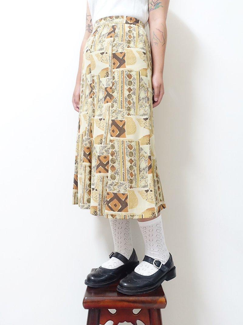 Awhile一时 | Vintage 半身裙 no.206 - 裙子 - 聚酯纤维 多色