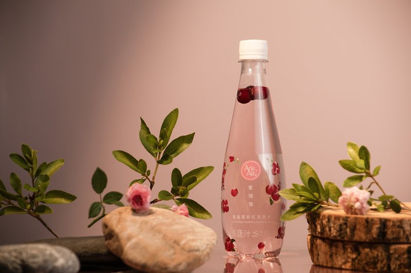 爱瑞雅 蔓越莓粉红气泡水 Cranberry Sparkling Water/475ml/24瓶 - 果汁/蔬果汁 - 塑料 粉红色