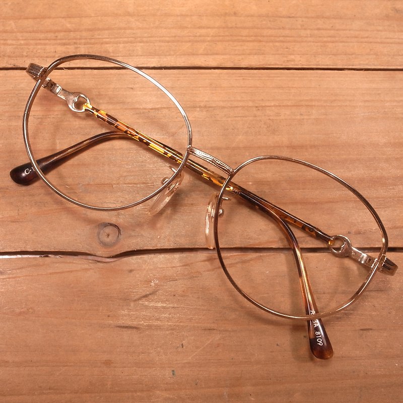 老骨头 金色圆框金属镜框L 古董 vintage - 眼镜/眼镜框 - 其他金属 金色