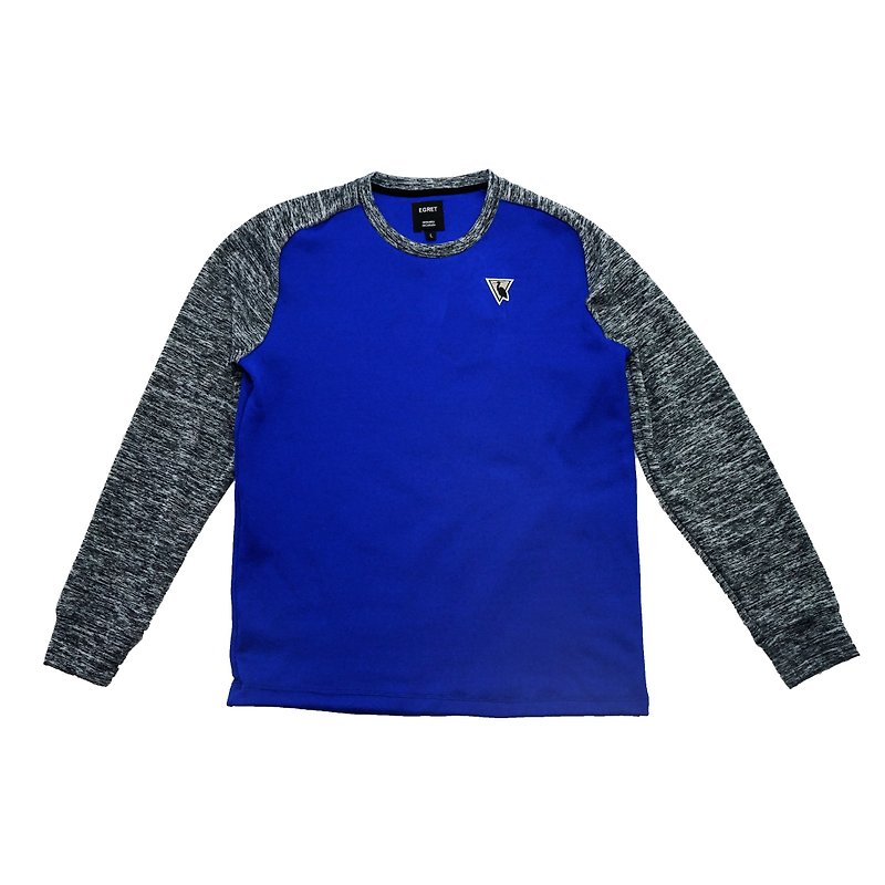 AIR-Pump Knitting保暖空气包男刷毛上衣 - 男装针织衫/毛衣 - 其他人造纤维 蓝色