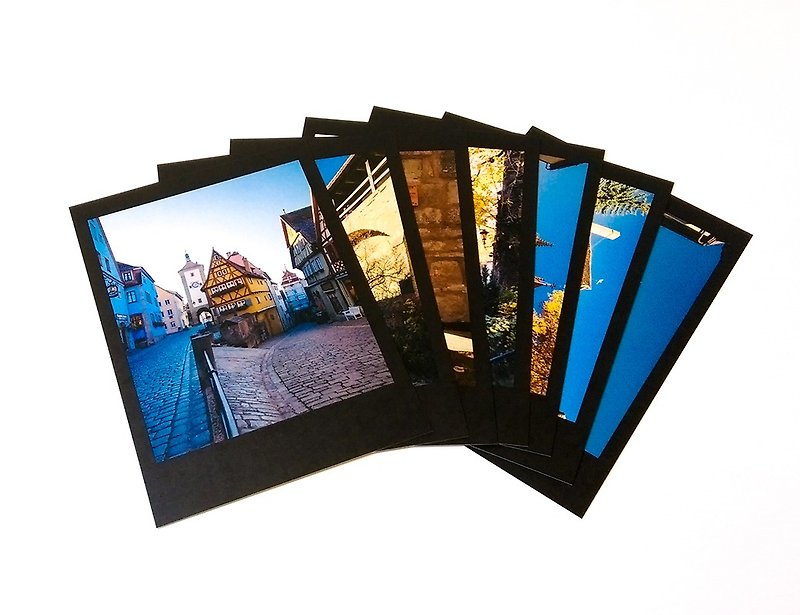摄影明信片组(7枚) | 陶伯河畔罗腾堡的秋天-巴伐利 - 卡片/明信片 - 纸 多色