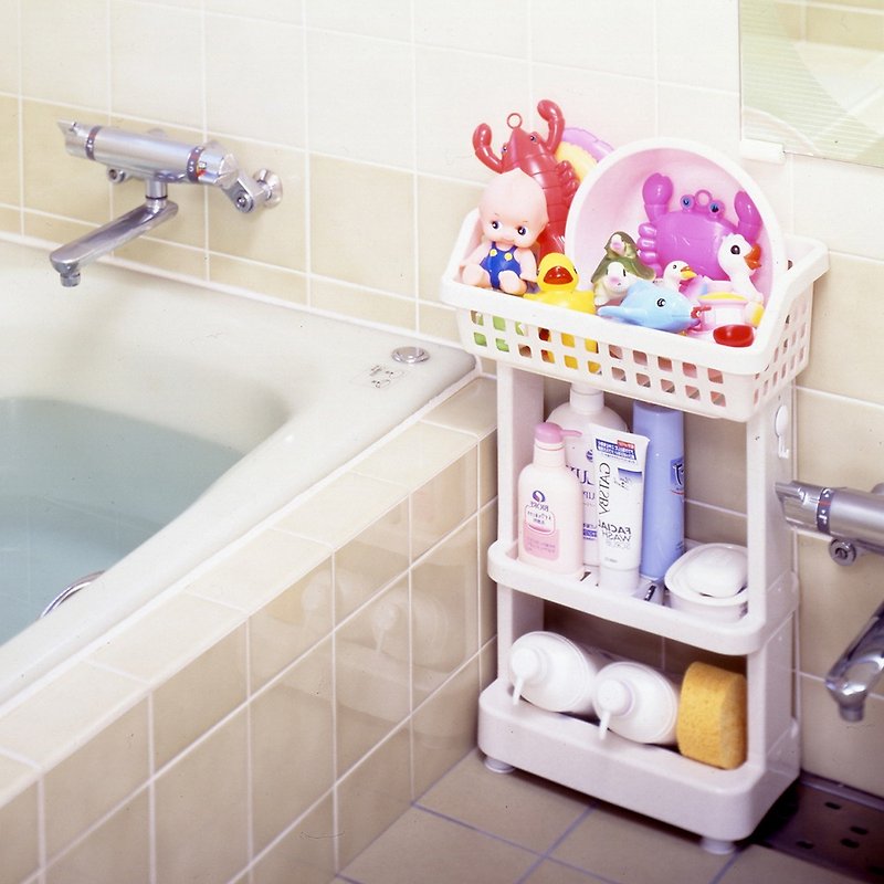 日本ISETO 日制浴室斜取置物架-3层 - 卫浴用品 - 其他材质 白色