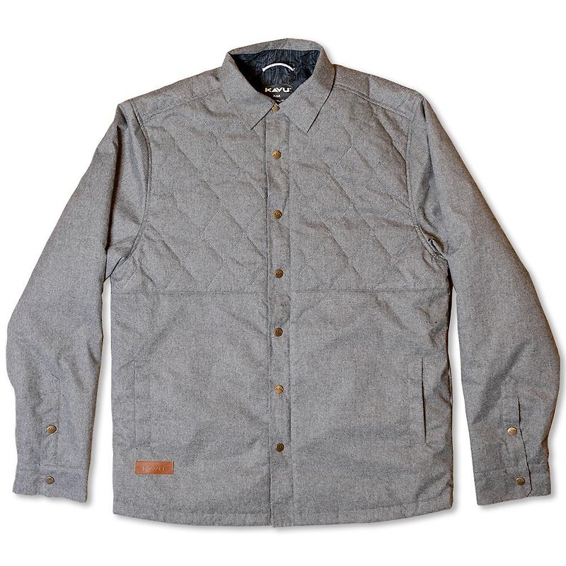 【西雅图 KAVU】Delridge 休闲保暖衬衫夹克 希瑟灰 #373 - 男装外套 - 聚酯纤维 灰色