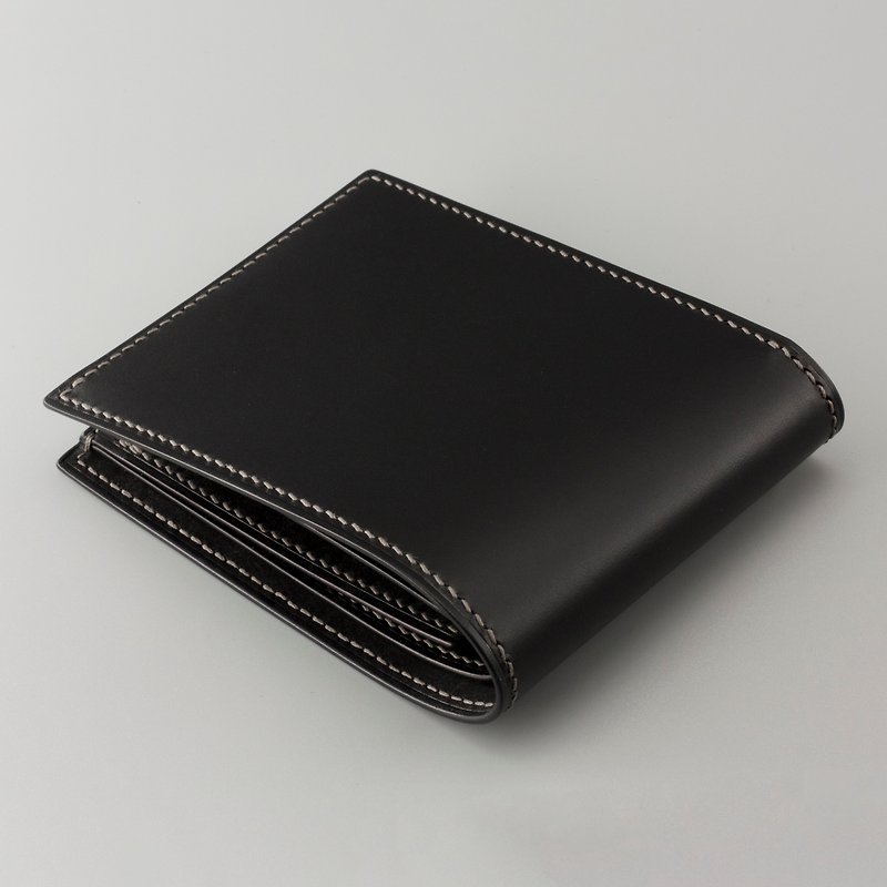HANS - BiW | 01 – 六卡短夹 - 皮夹/钱包 - 真皮 黑色