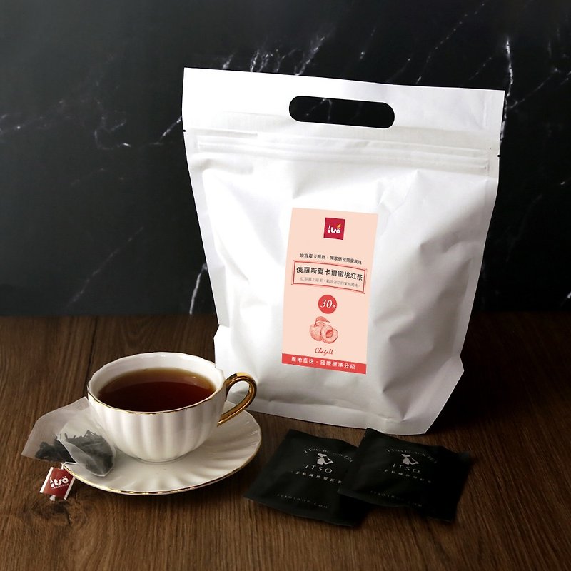 夏卡尔蜜桃红茶茶包30入/袋  团购 伴手礼 茶叶 - 茶 - 新鲜食材 白色