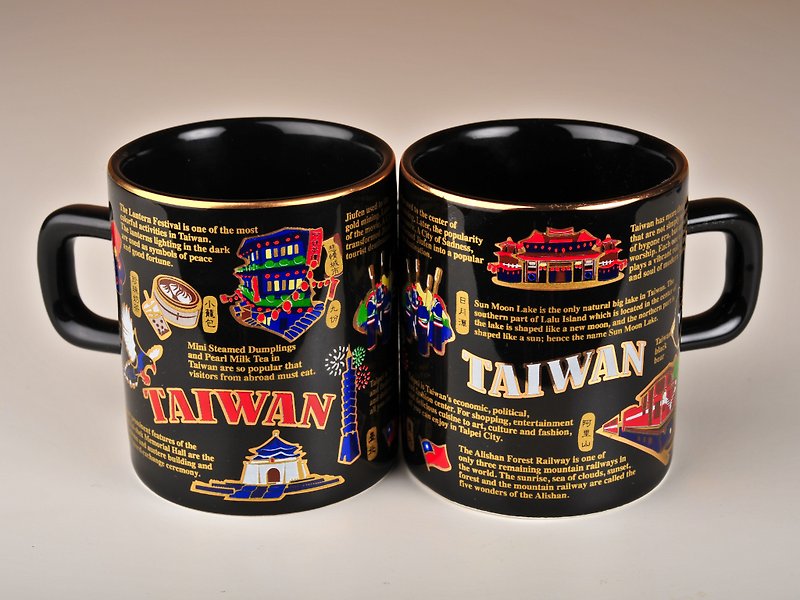 来杯 Expresso 吧 / 原创设计 经典小咖啡杯/ 描金马克杯 Taiwan - 咖啡杯/马克杯 - 瓷 