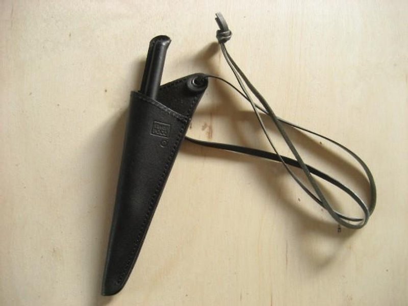 Pendre-penパンドルペン　オイルヌメ"ALL"ブラック - 铅笔盒/笔袋 - 真皮 黑色