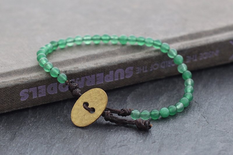 翡翠石基本手镯编织 - 手链/手环 - 石头 绿色