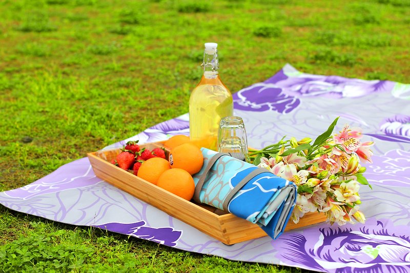 Nuhox 怒吼狮【方块垫】浪漫紫郁- 野餐垫、露营垫和摆设用垫 - 野餐垫/露营用品 - 聚酯纤维 紫色