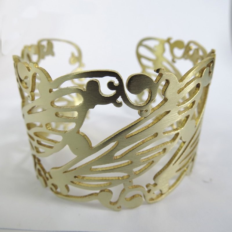 WABY Dragonfly Wing bracelet - 手链/手环 - 其他金属 橘色