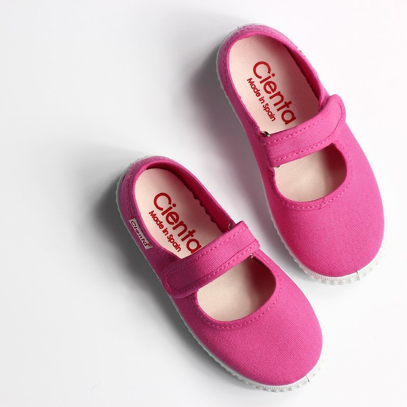 西班牙国民帆布鞋 CIENTA 56000 12桃红色 幼童、小童尺寸 - 童装鞋 - 棉．麻 红色