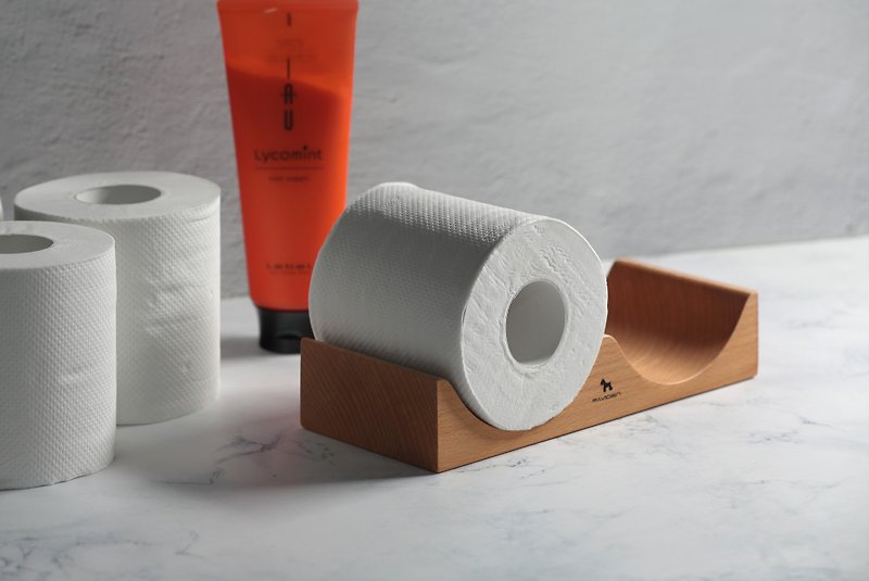 温馨卷筒卫生纸架 (山毛榉) - 卫浴用品 - 木头 
