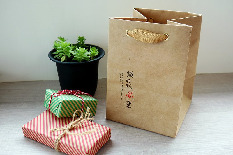 文青－宽底牛皮纸袋 (小) - 纸盒/包装盒 - 纸 