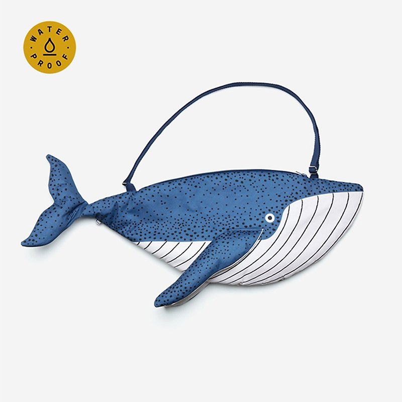 蓝鲸 防水侧背袋 | Don Fisher - 侧背包/斜挎包 - 防水材质 蓝色