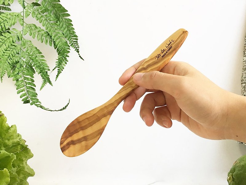 橄榄木-经典汤匙 - 餐刀/叉/匙组合 - 木头 咖啡色