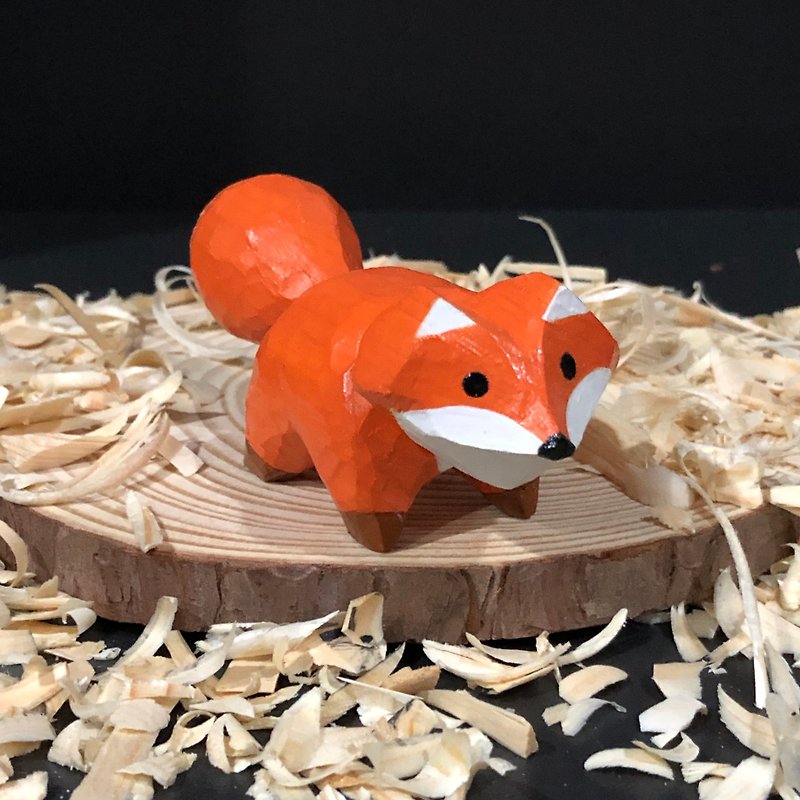 Little Fox - 摆饰 - 木头 多色