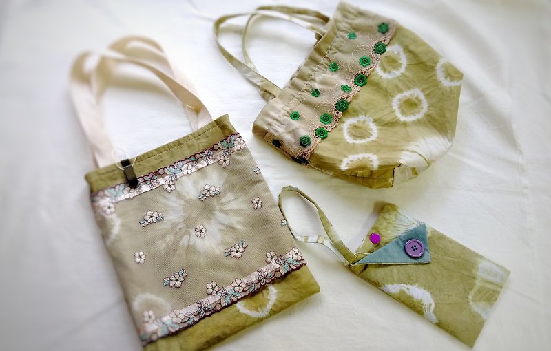 绿色小品系列 - 手提包/手提袋 - 棉．麻 