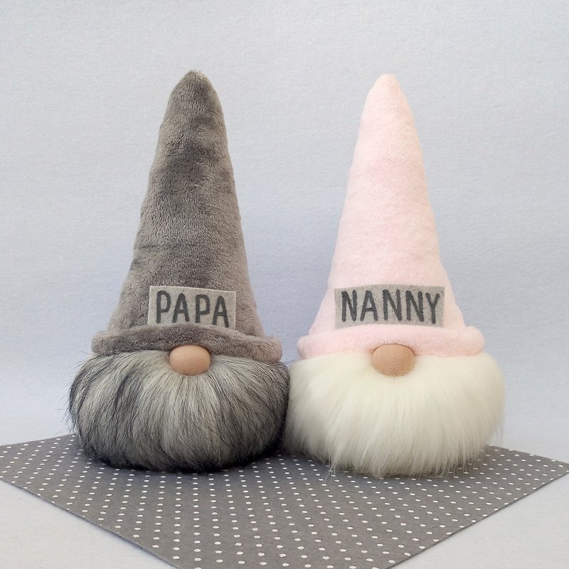 Custom Gnome Personalized Gift, Plush Gnome Gift for Mothers Day, Stuffed Gnome - 玩偶/公仔 - 其他材质 