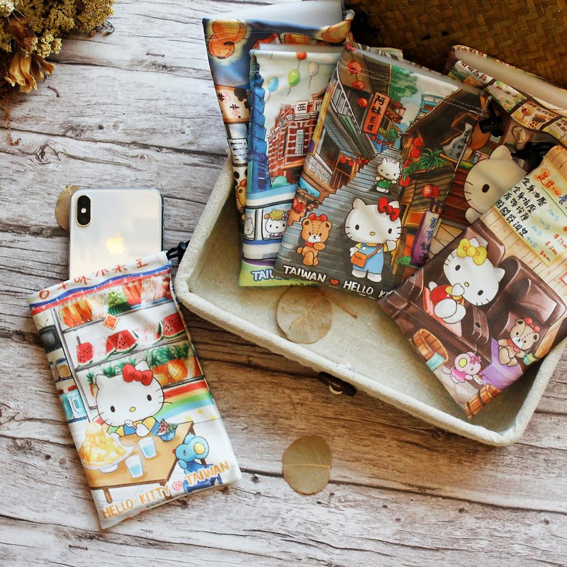 Hello Kitty手机万用袋 台湾限定 =布漾独家设计= 三丽鸥官方授权 - 化妆包/杂物包 - 聚酯纤维 