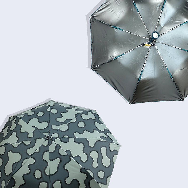 【台湾文创 Rain's talk】降温动物纹抗UV三折手开伞 - 雨伞/雨衣 - 防水材质 