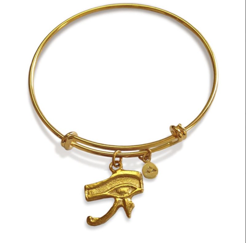 古埃及荷鲁斯之眼手圈 - 手链/手环 - 其他金属 金色