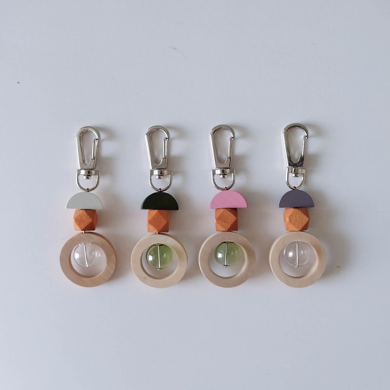 Wood beads keychain (Custom) - 吊饰 - 木头 