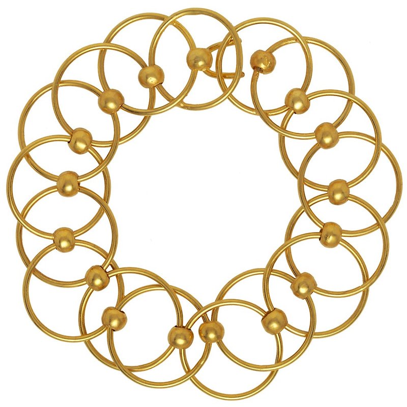 美国大都会美术馆新古典艺术圆圈手链 - 手链/手环 - 其他金属 金色