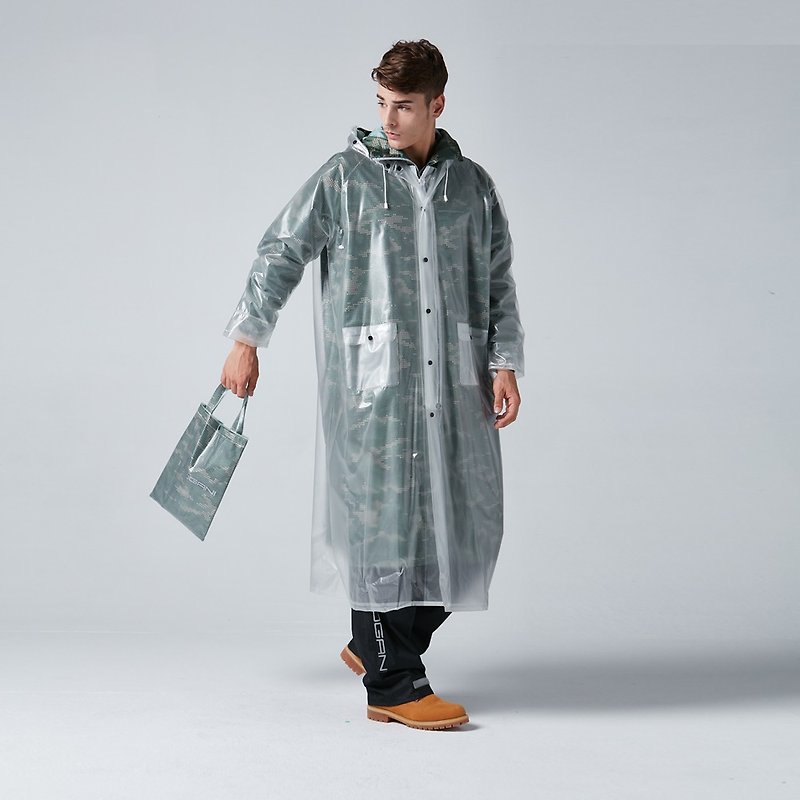 BAOGANI B04双层雨衣-迷彩(军绿) - 雨伞/雨衣 - 防水材质 绿色