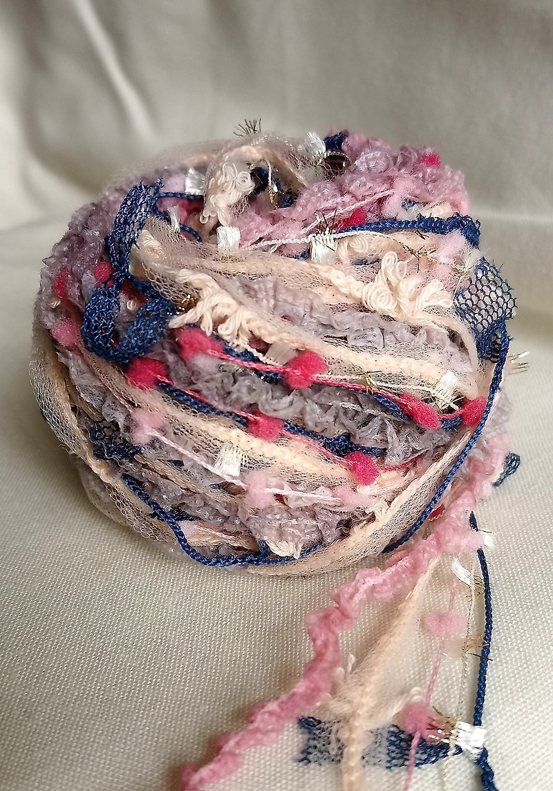 日本混合纱线　100厘米 - 编织/刺绣/羊毛毡/裁缝 - 聚酯纤维 粉红色