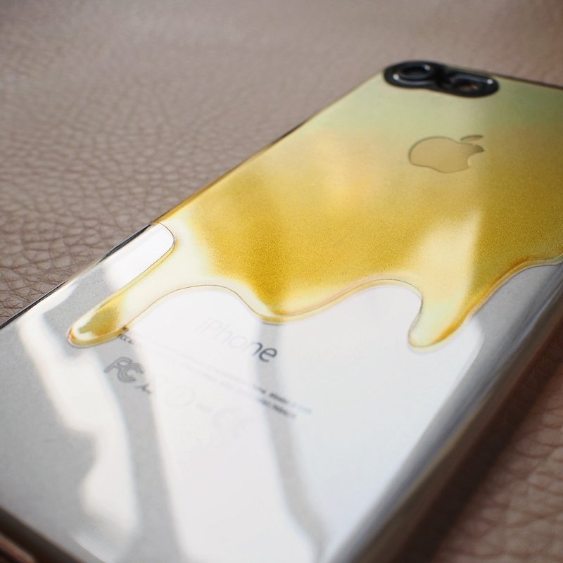 蜜糖满溢- 防摔透明软壳- iPhone 14, pro至iPhone SE,Samsung - 手机壳/手机套 - 橡胶 黄色