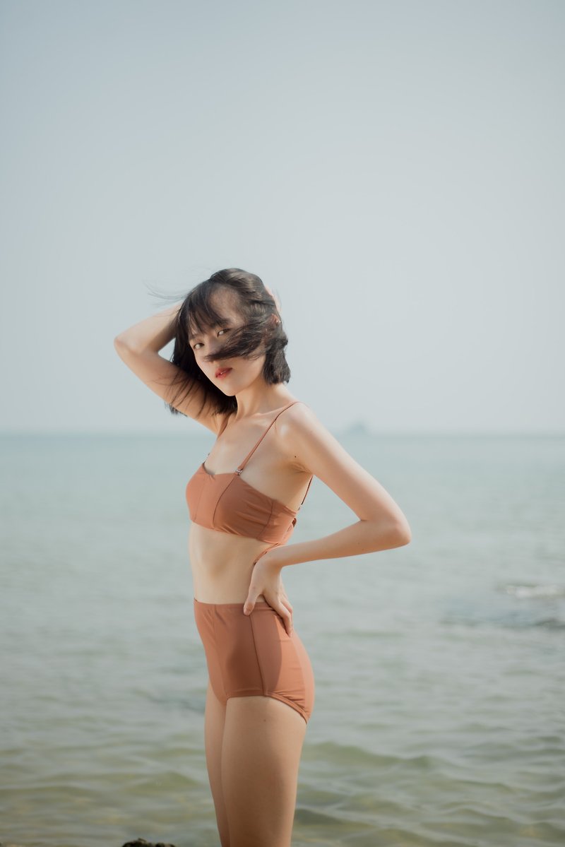 TOKKI - Amber brown / Swimwear - 女装泳衣/比基尼 - 其他材质 咖啡色
