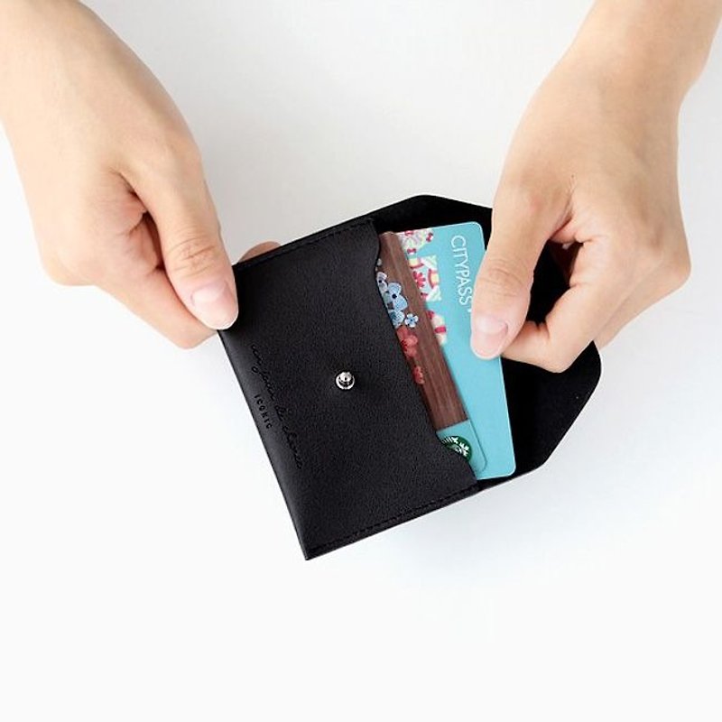 ICONIC 极简票卡夹-个性黑,ICO50220 - 名片夹/名片盒 - 塑料 黑色