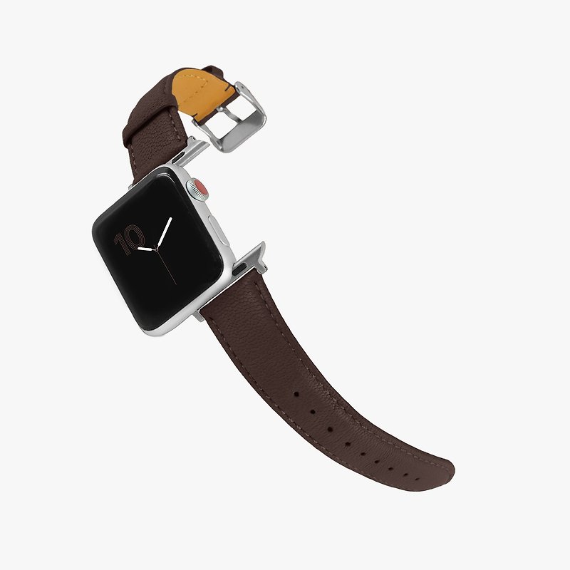定制化礼物意大利真皮革表带Apple Watch 巧克力咖啡色_01378 - 表带 - 真皮 咖啡色