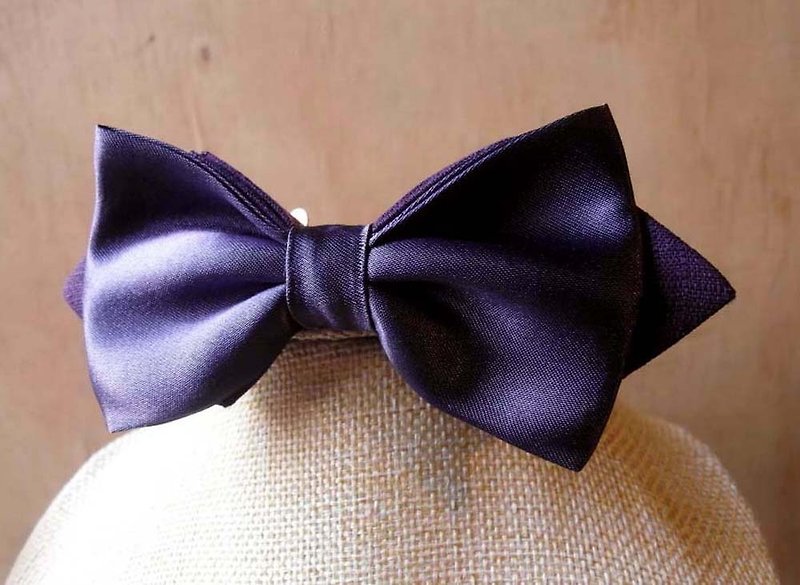 紫罗兰缎面 领结 Bow Ties - 领结/领巾 - 其他材质 紫色