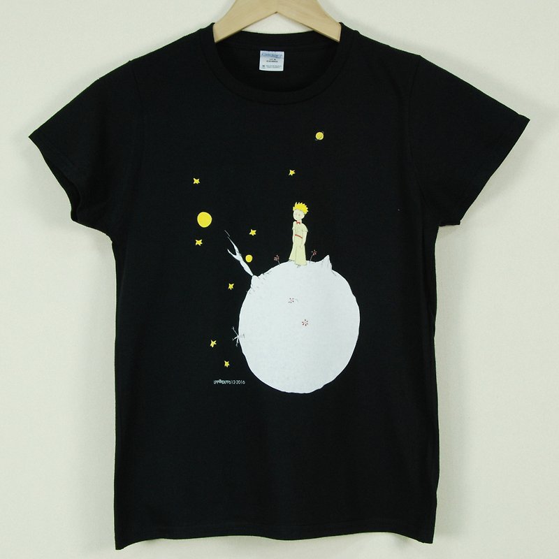 小王子经典版授权 - T恤-【另一个星球】成人短袖 T-shirt,AA02 - 女装上衣 - 棉．麻 蓝色