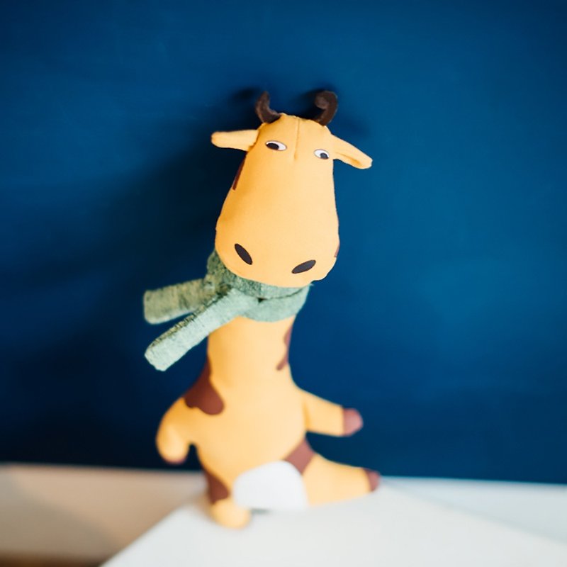 【尾巴与我】森林动物填充玩具 长颈鹿梅森 - 玩具 - 棉．麻 多色