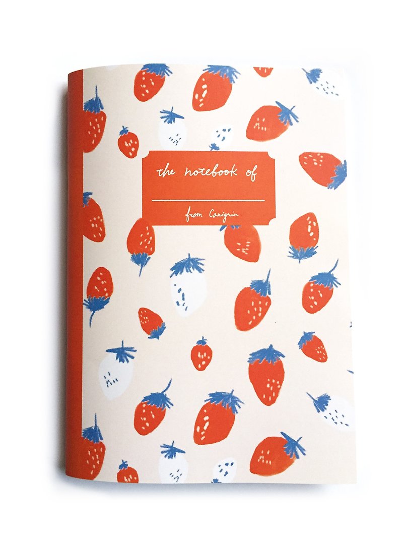 草莓  A5方格笔记本-粉红 - 笔记本/手帐 - 纸 粉红色