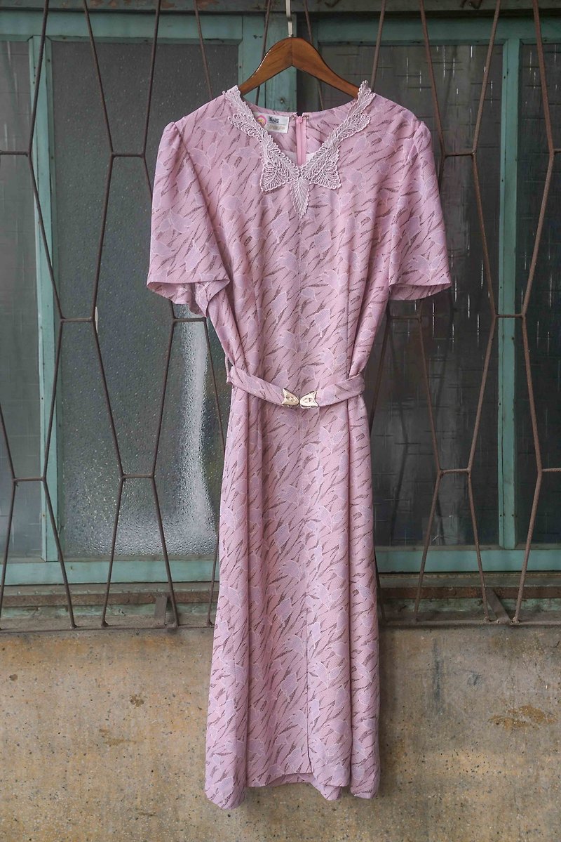 纯情百货行 古着 vintage 古着洋装 迷幻粉红洋装 - 洋装/连衣裙 - 聚酯纤维 粉红色