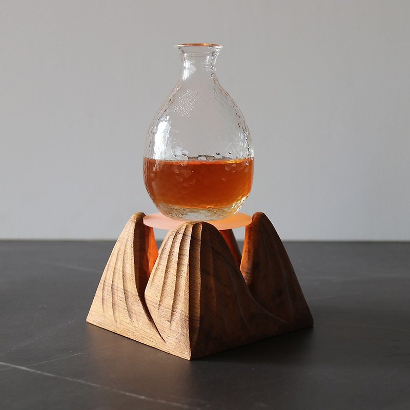 柚木茶炉 手工雕刻 实木温茶器 - 摆饰 - 木头 
