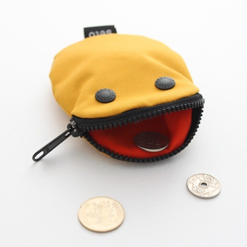 Creature card case　coin case　Bean　yellow - 零钱包 - 聚酯纤维 黄色