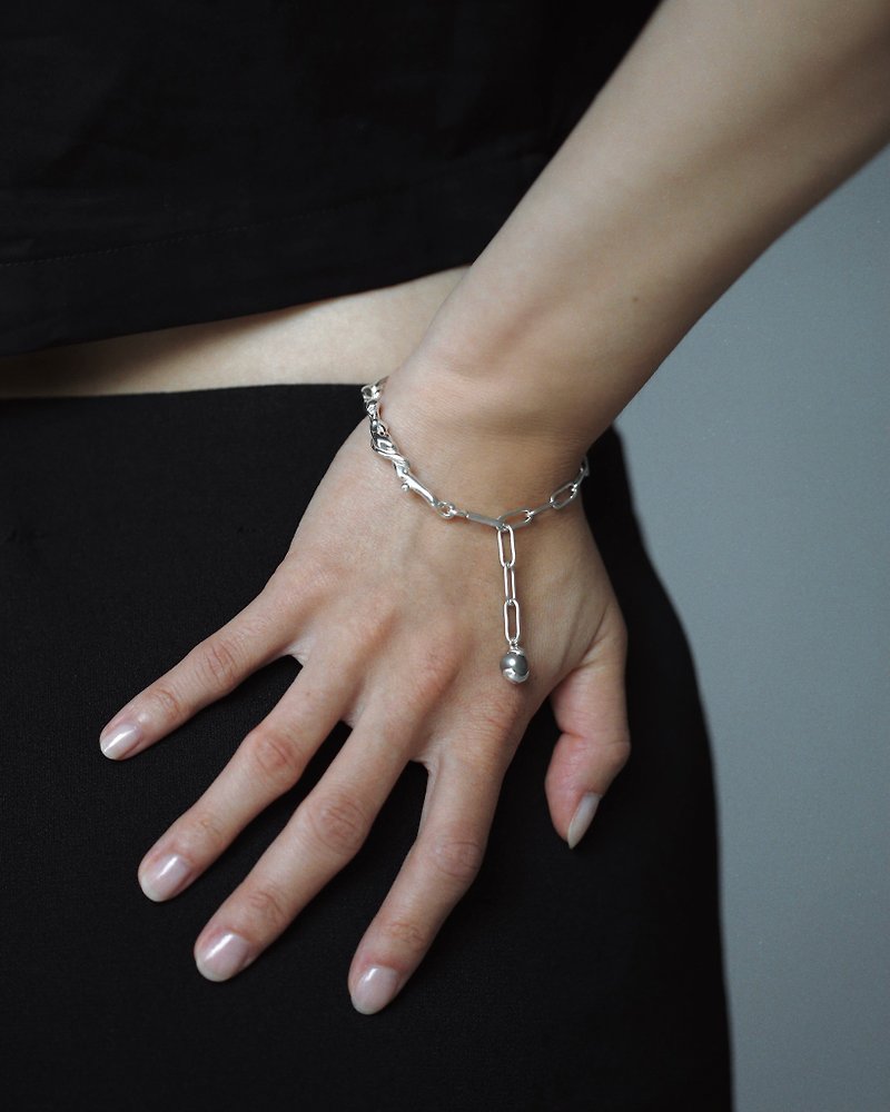 LAVA Bracelet 岩浆 手链 - 手链/手环 - 纯银 银色