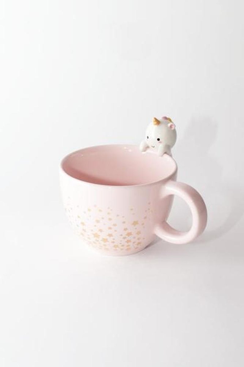 Elodie 独角兽小星星马克杯 - 咖啡杯/马克杯 - 陶 粉红色