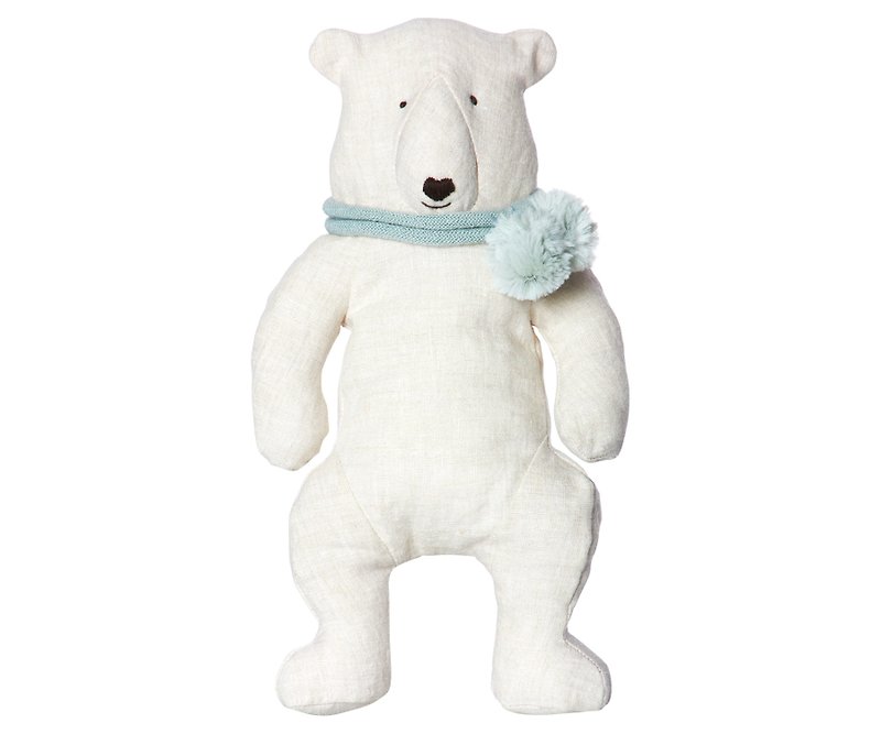 冰原朋友-小北极熊 - 玩偶/公仔 - 棉．麻 白色